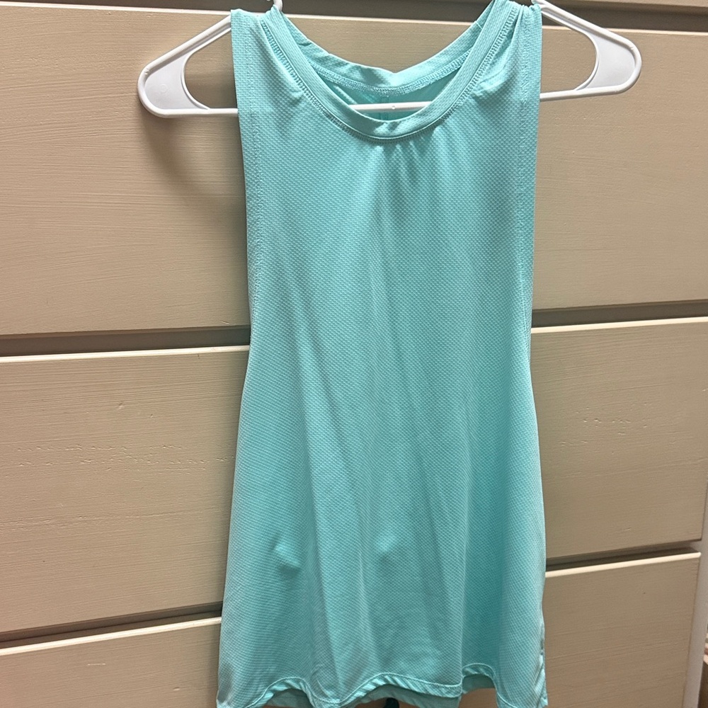 SHEIN Sleeveless Light Blue Tank Top